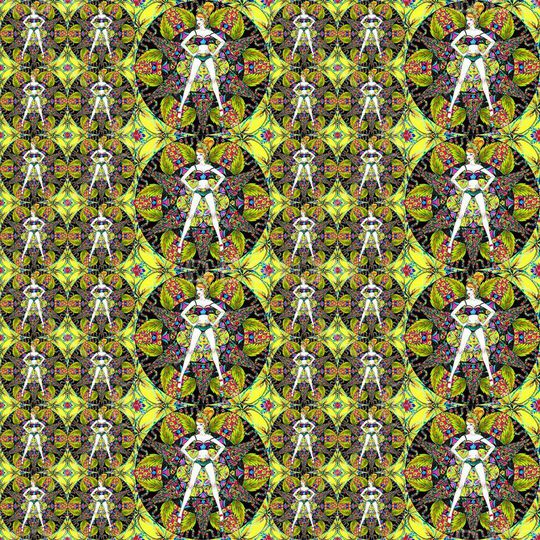 不规则几何印花华亿平台图片