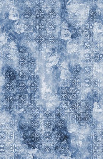 429994-抽象青花瓷花卉花纹彩色炫彩晕色