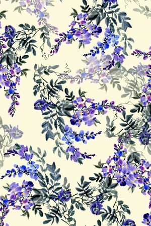 大气手绘印花华亿平台图片