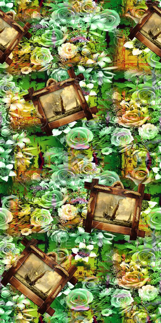 欧式复古印花华亿平台图片