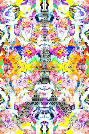 埃菲尔铁塔印花华亿平台图片