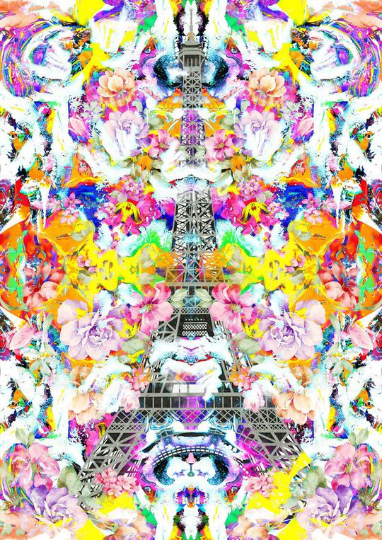 埃菲尔铁塔印花华亿平台图片