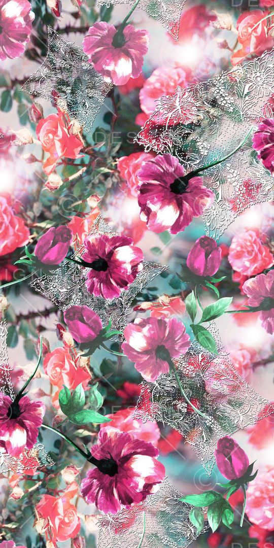 田园风印花华亿平台图片