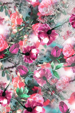 田园风印花华亿平台图片