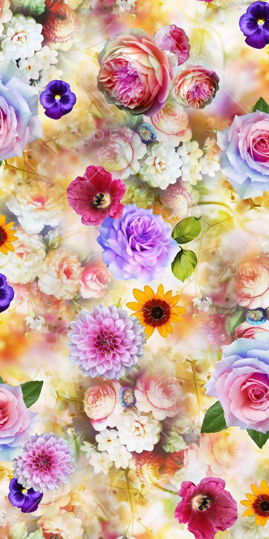 时尚清爽印花华亿平台图片