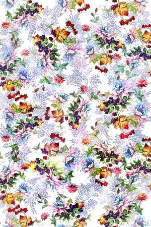 时尚小碎花印花华亿平台图片