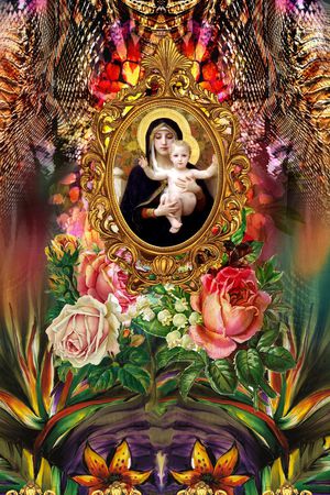 动物纹印花华亿平台图片