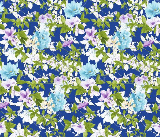 时尚小碎花印花华亿平台图片