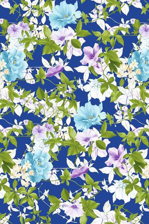 时尚小碎花印花华亿平台图片