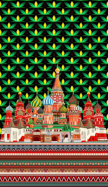 430663-民族风俄罗斯风格宫殿欧式传统花纹女