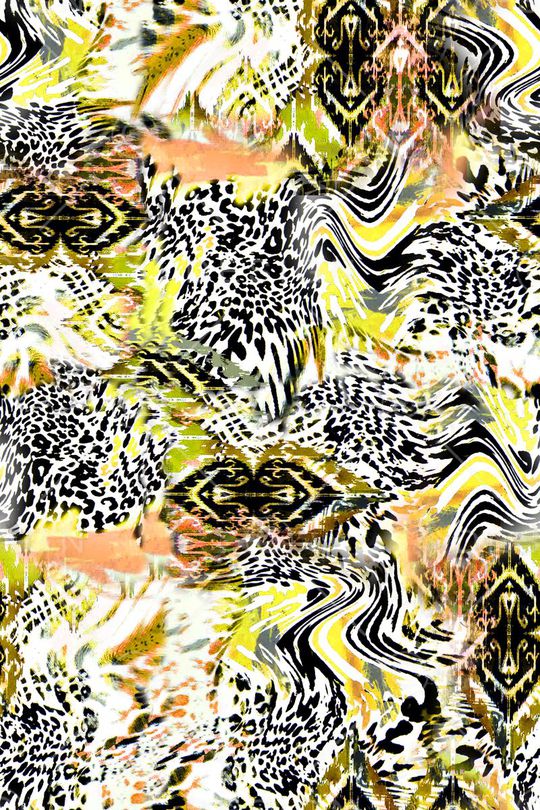 豹纹动物纹印花华亿平台图片