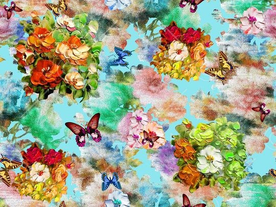 春夏时尚风格印花华亿平台图片