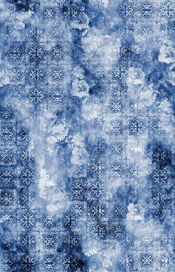 430740-抽象青花瓷花卉花纹彩色炫彩晕色