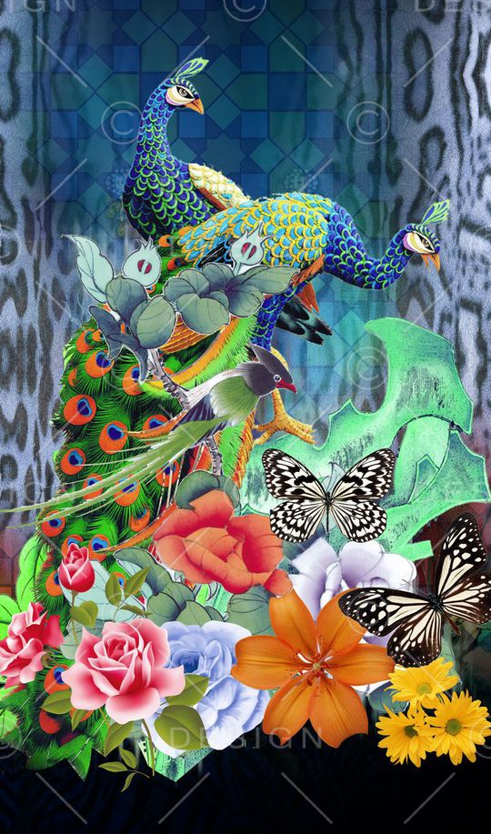 豹纹底印花华亿平台图片