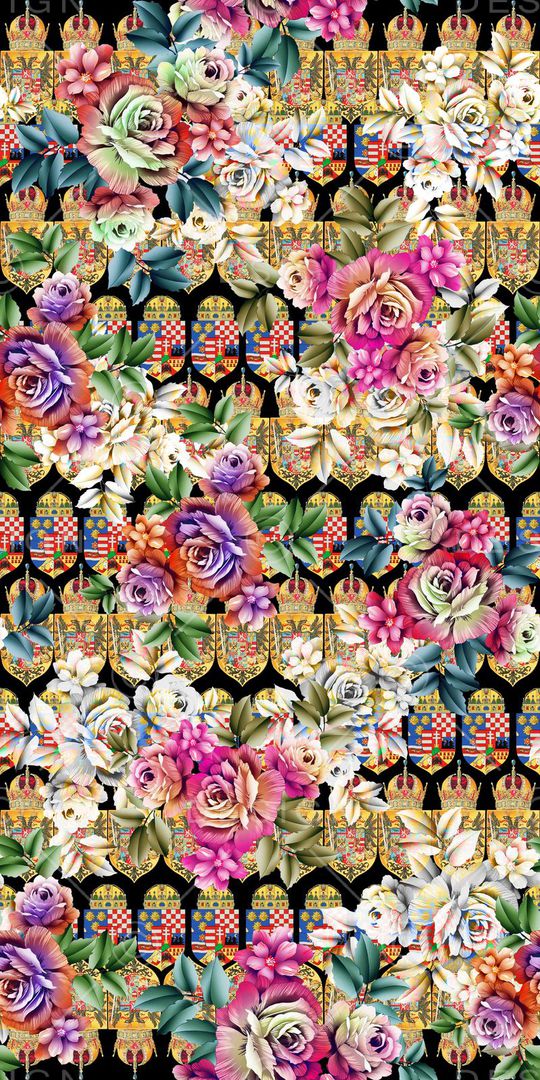 欧式复古印花华亿平台图片