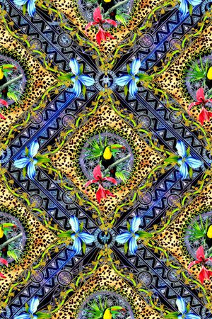 欧式边框印花华亿平台图片