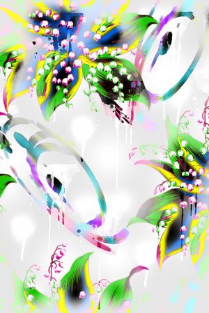 抽象印花华亿平台图片