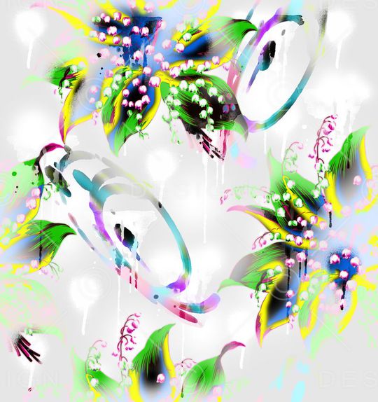 抽象印花华亿平台图片