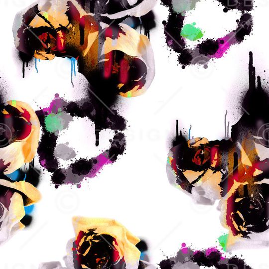 抽象印花华亿平台图片