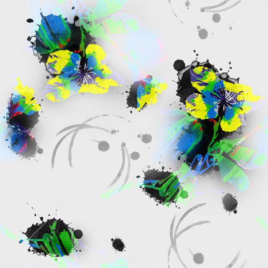 抽象印花华亿平台图片