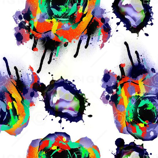 抽象印花华亿平台图片