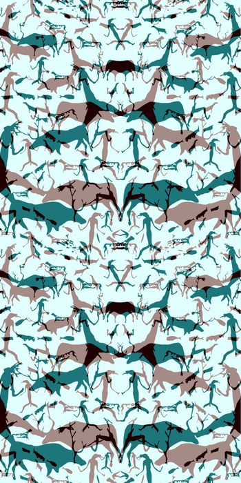 430844-时尚 潮流  动物 剪影 服装