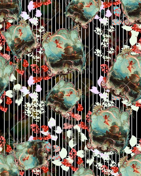 欧式印花华亿平台图片