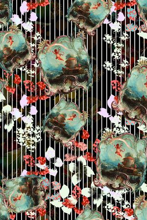 欧式印花华亿平台图片