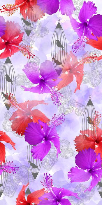 清新印花华亿平台图片