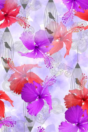 清新印花华亿平台图片