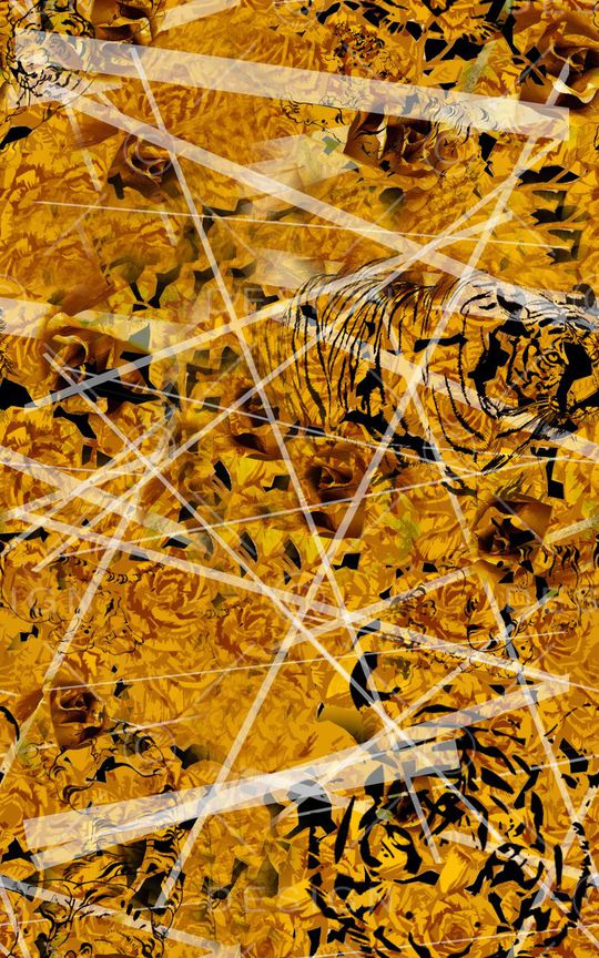 豹纹印花华亿平台图片