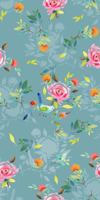 430923-时尚 手绘花卉   数码 丝绸  