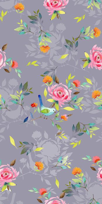 430925-时尚 手绘花卉   数码 丝绸  