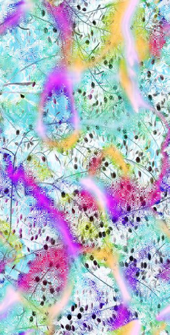 430982-植物果实彩色水波纹网纹女装连衣裙内