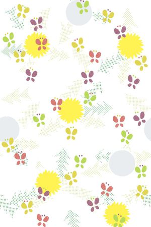 蝴蝶印花华亿平台图片