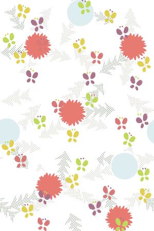 蝴蝶印花华亿平台图片