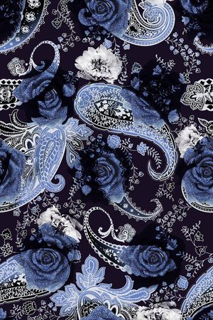 佩斯利印花华亿平台图片