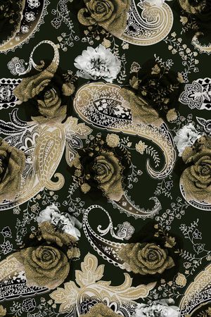 佩斯利印花华亿平台图片