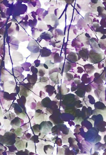 树叶印花华亿平台图片