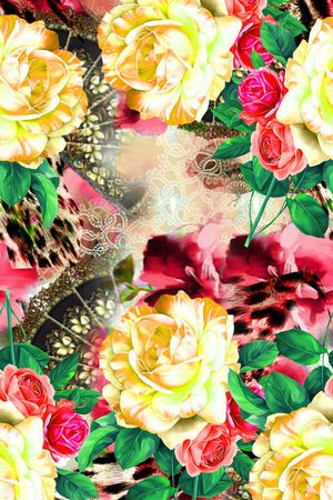 豹纹印花华亿平台图片