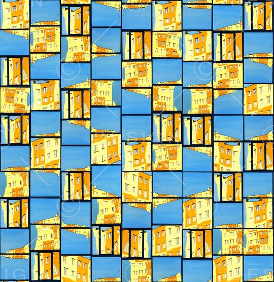 方格印花华亿平台图片