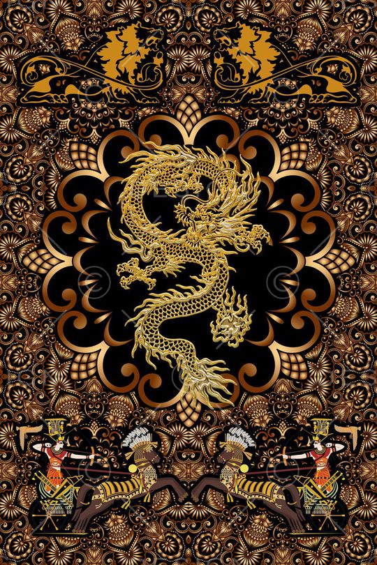 中国风印花华亿平台图片