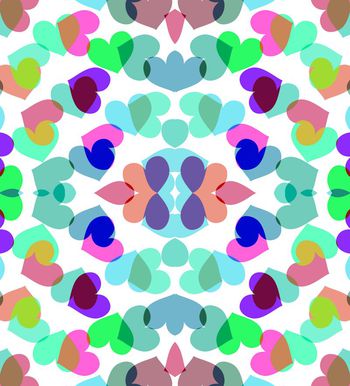 431234-抽象几何心形图形女装连衣裙半身裙直