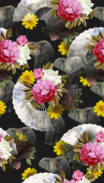 复古 时尚印花华亿平台图片