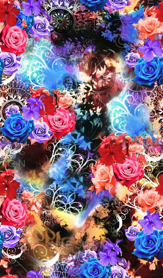 欧式花纹花卉印花华亿平台图片