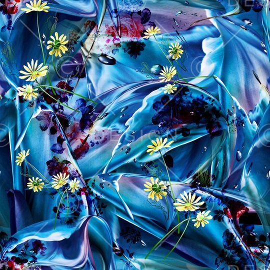 绚丽抽象风格印花华亿平台图片