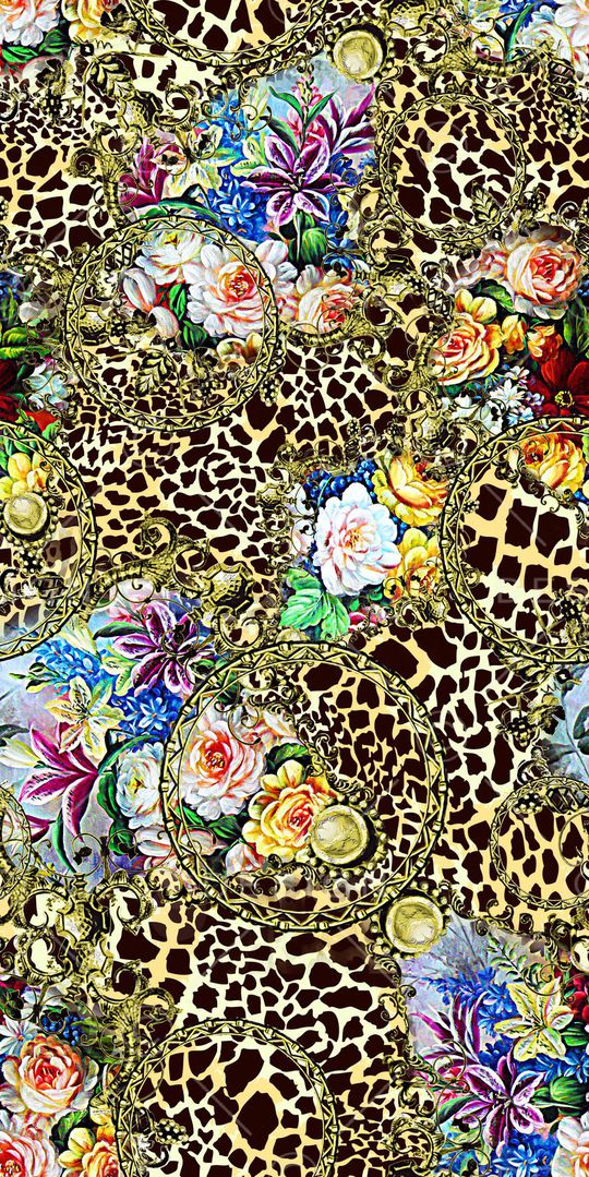 动物纹印花华亿平台图片