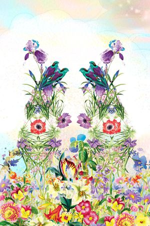 花卉印花华亿平台图片