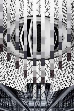 高级黑白灰印花华亿平台图片