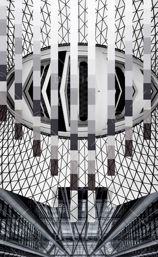 高级黑白灰印花华亿平台图片